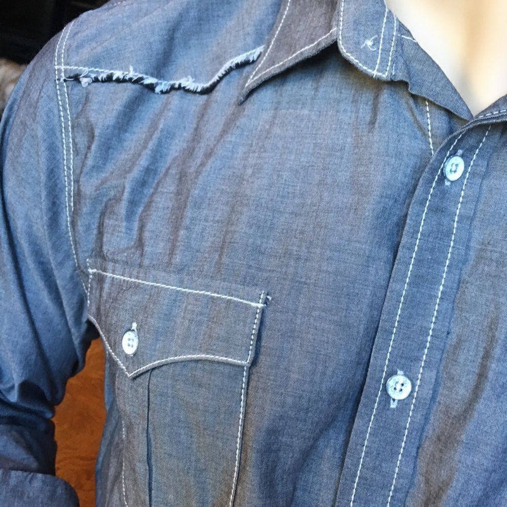 AMERICAN RAG Button Down Men's Shirt - Picture 13 of 16